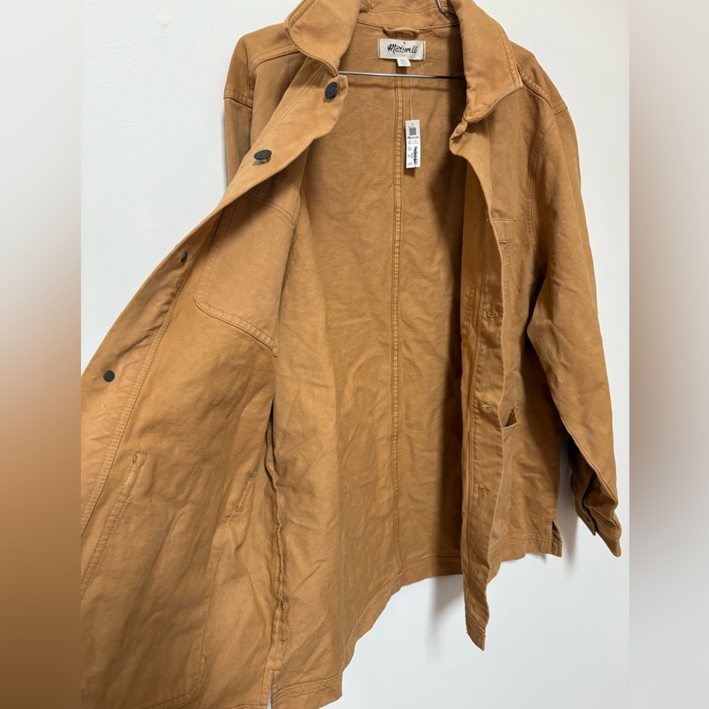 NWT Madewell Garment-Dyed Canvas Chore Jacket Size XL - Picture 9 of 13